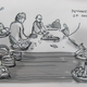 Illustration for article titled Livesketching the 2012 Detroit Auto Show: Breakfast